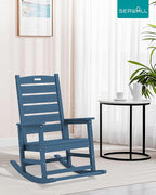 SERWALL Outdoor Rocking Chair Set of 2, Oversized Rocking Chair - Image 9