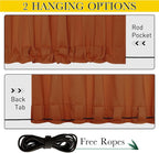 NICETOWN 2 Panels Outdoor Curtains Waterproof Fixed Grommet/Back Tab on Top & - Image 2