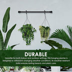 10in Euro Hanging Planters for Indoor Plants 2 Pieces 10inch Hanging Planter - Image 6