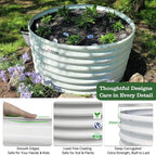 A ANLEOLIFE Set of 6 24 Inch Tall Antique White Raised Garden Beds Kit - Image 6
