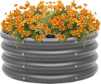 2-Pack 2x1ft Galvanized Raised Garden Bed, Outdoor Planter Bed, Metal Planter - Image 7