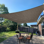 SUNLAX Sun Shade Sail 10' x 19' Brown Rectangle Canopy Sail Shade Cover UV by SUNLAX