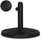 Backyard Expressions 20 lb Round Patio Umbrella Base – Heavy Duty Resin-Coated by BackyardExpressions