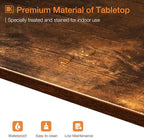 ODK 71 Inch Bar Table, Bar Height Pub Table, Counter Height Bar Table, - Image 5