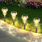 Mancra 8 Pack Solar Pathway Lights Outdoor, Mushroom Solar Garden Lights - Image 2