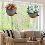 12 inch Hanging Planters for Indoor Plants, 2 Pack Self-Watering Hanging - Image 2