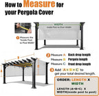 Universal Pergola Replacement Canopy Shade Cover - Image 3