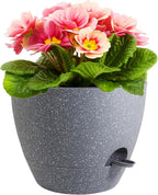 12 inch Large Self Watering Pots, Plant Pots by Meowell