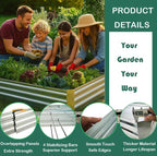 Galvanized Raised Garden Beds for Vegetables Large Metal Planter Box Steel Kit - Image 5