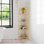 Crofy Foldable 4 Tier Corner Shelf, Metal Corner Plant Stand - Image 6