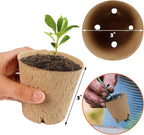 winemana 100 Pack Seed Starter Tray Kit, Biodegradable Peat Pots - Image 4