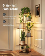 Corner Plant Stand Indoor 6 tiered plant shelf - Image 5