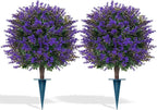 Artificial Lavender Topiary Ball by FEELTHENEWWORLD