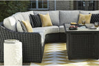 Signature Design by Ashley Beachcroft Curved Modern 3-Piece Outdoor Sectional - Image 7