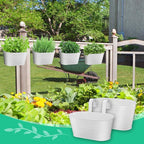 MADHOLLY Railing Planter with Drainage Holes - Image 5