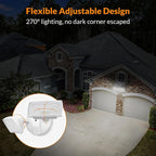 LEPOWER 28W 3000LM ‌LED Security Flood Light‌ ‌Outdoor‌, Switch Controlled - Image 4