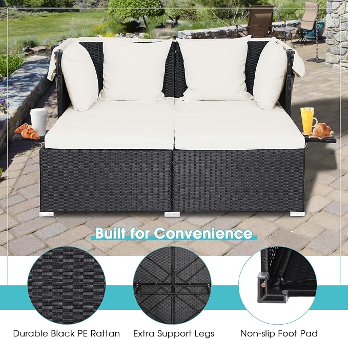 RELAX4LIFE Patio Outdoor Daybed - Image 7