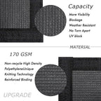 UPGRADE Privacy Fence Screen 6'x18' Dark Grey Outdoor 90% Visibility Blockage - Image 2