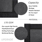 UPGRADE Privacy Fence Screen 4'x47' Dark Grey Outdoor 90% Visibility Blockage - Image 2