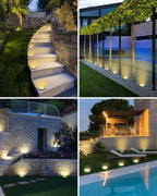 btfarm 16 Pack Solar Lights Outdoor, 8 LED Solar Ground Lights IP65 Waterproof - Image 4