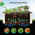 4×2×1.4FT Galvanized Raised Garden Bed Outdoor, Metal Raised Garden Bed Kit - Image 4