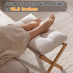 Ottoman Foot Rest- Bamboo Foldable Stool, Foot Stools Small Ottman - Image 3
