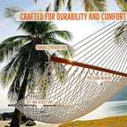 Castaway Living 13 ft. Double Traditional Hand Woven Oatmeal Polyester Rope - Image 3
