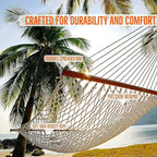 Castaway Living 13 ft. Double Traditional Hand Woven Navy Polyester Rope - Image 3