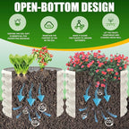 17" Tall Elevated Round Metal Rised Garden Bed- 2'x2' in Size and 0.8MM Thick - Image 6