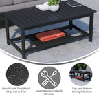 BizChair Two Tiered Commercial Grade Adirondack Coffee Table - Image 5