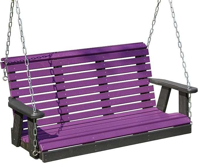 Poly Lumber Wood 5FT Porch Swing Amish Craftsmandship Made in USA HDPE by Unknown
