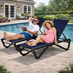 Kozyard Outdoor Chaise Lounge Chair, Full Aluminum Frame, Adjustable Reclining - Image 8