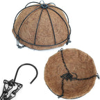 Metal Hanging Planters Basket Set of 4 Hanging Flower Pots 10 Inch Chain Round - Image 8