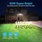 Olafus 80W Flood Lights Outdoor, Switch Controlled 8000LM LED Security Lights - Image 2