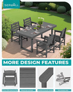SERWALL HDPE Outdoor Dining Set - Image 4