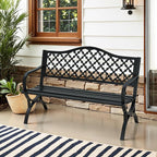 MFSTUDIO 50" Lucky Clover Outdoor Bench, Durable Patio Garden Bench Park Chair by MFSTUDIO