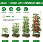 WAENLIR 3-Pack Tomato Cage for Garden, Plant Stakes for Pots, Durable Tomato - Image 3