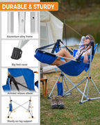 KingCamp Hammock Chair with Footrest – Heavy Duty Swinging Rocking Camping - Image 9