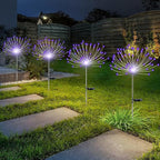 YOTOZU 4 PCS Solar Firework Light, Outdoor Solar Garden Decorative Lights 120 by YOTOZU