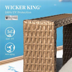 Sectional Outdoor Patio Furniture, Outdoor Rattan Wicker Sectional Sofa - Image 2
