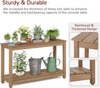 Stoog All-Weather Patio Console Table, 2-Tier Outdoor Table - Image 6