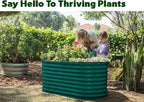 Plant & Plot Galvanized Raised Garden Beds Outdoor // 4×2×2 ft Planter Raised - Image 4