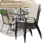 TLSUNNY Patio Dining Set 5 Pieces, All Weather Outdoor Furniture W/30"X 30" - Image 7