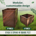 Dalen Modular Raised Bed Garden – Faux Wood – 4 Panel Starter Pack – Makes - Image 5