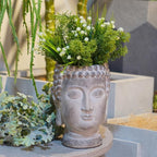 Buddha - Face Flower Pot - Head Planters - Garden Statue - Cactus Succulents - Image 6