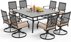 PHI VILLA 9 Pieces Outdoor Dining Set by PHIVILLAThepioneerofcomfortablehouseholdsupplies