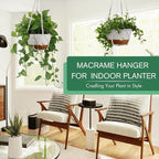 Set of 2-10 Inch Hanging Planters - Image 2