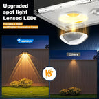 NIORSUN Solar Fence Lights, 16 Pack Deck Light, Led Lights Warm White Outdoor - Image 3