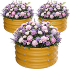 ZXZYHFTY Round Galvanized Raised Garden Bed kit, Round Large Metal Raised by ZXZYHFTY
