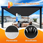 Artpuch Outdoor Pergola Shade Cover 18x23 FT Sun Shade Cloth - Image 4